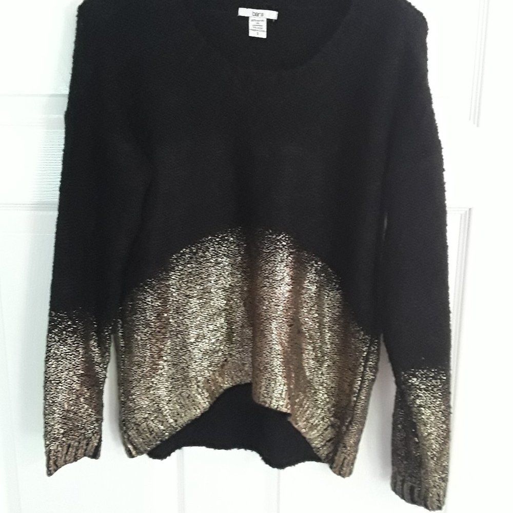 Bar III Black & Gold Sweater